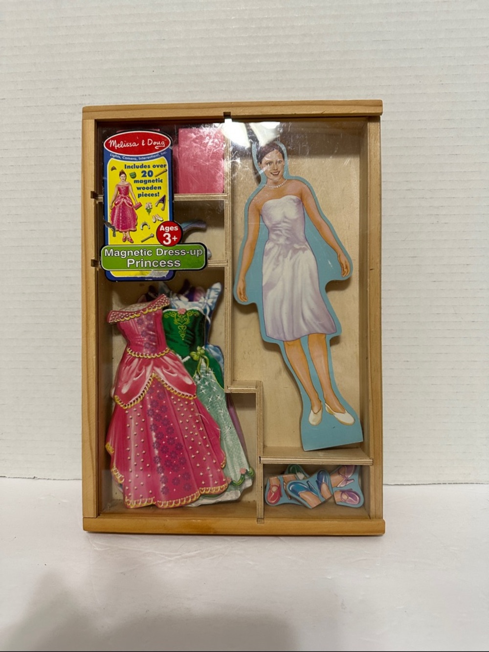 Melissa & Doug Wooden Magnetic Dress-Up Princess Set